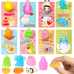 Squishy 28 paquetes de tarjetas de regalo con juguetes bland