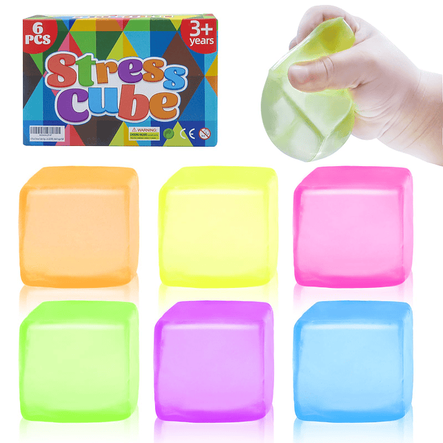 Squishy Paquete de 6 bolas de estrés blandas para adultos y