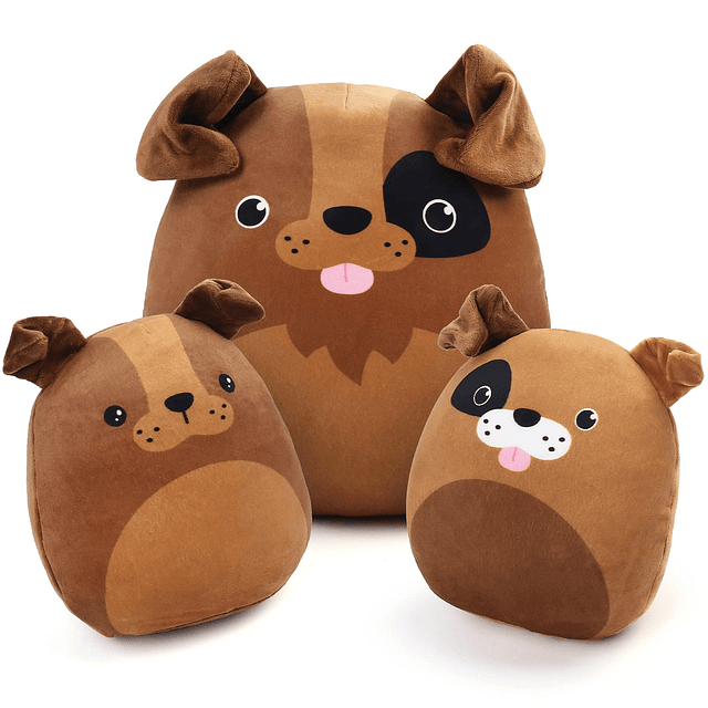 Squishy Juguete de peluche para perros , juego de 3, animale