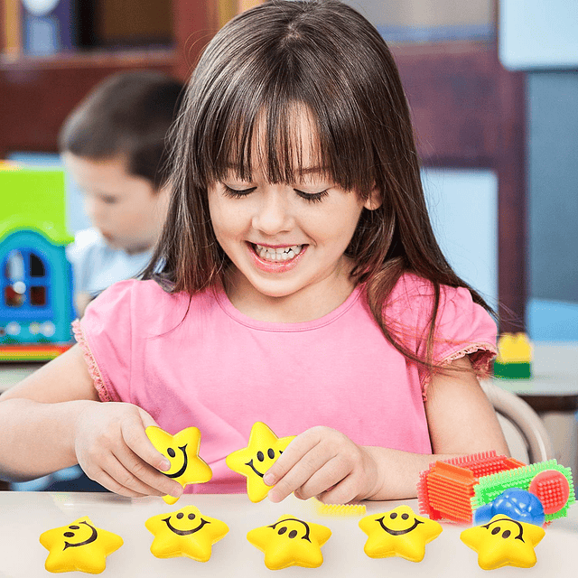 Squishy 20 Piezas Bolas de Estrés con Cara de Sonrisa de Est