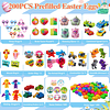 Squishy 200 huevos de Pascua precargados con juguetes pequeñ