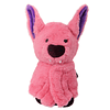 Squishy Peluche de murciélago realista rosa de 14 pulgadas,