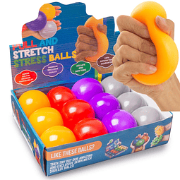 Squishy ® Pelota duradera para apretar y estirar el estrés,