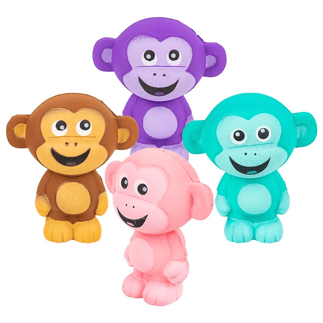 Squishy Mono Squish de 4 pulgadas 2 colores aleatorios: mora