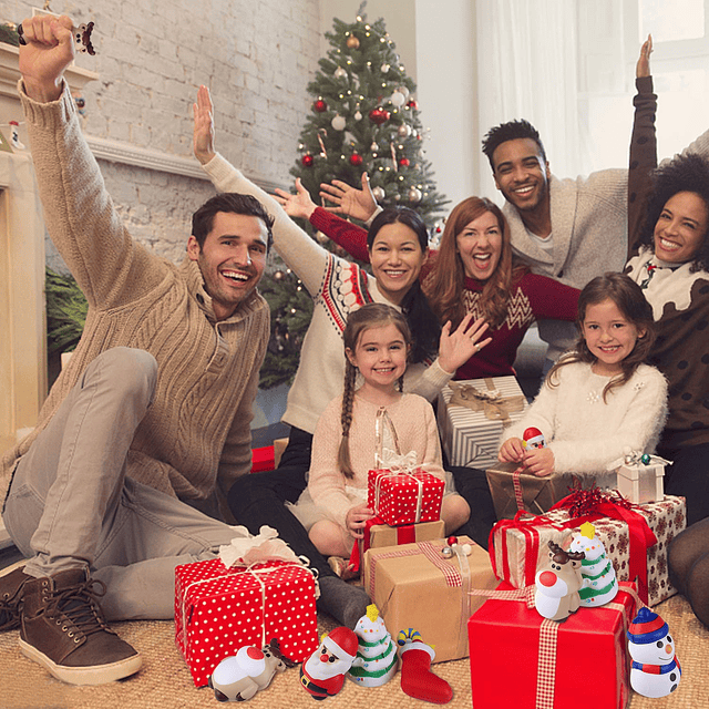 Squishy Juguetes blandos navideños que incluyen Papá Noel, á