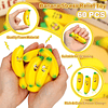 Squishy 24 Piezas Mini Banana Stress Toys Banana Stretch Toy