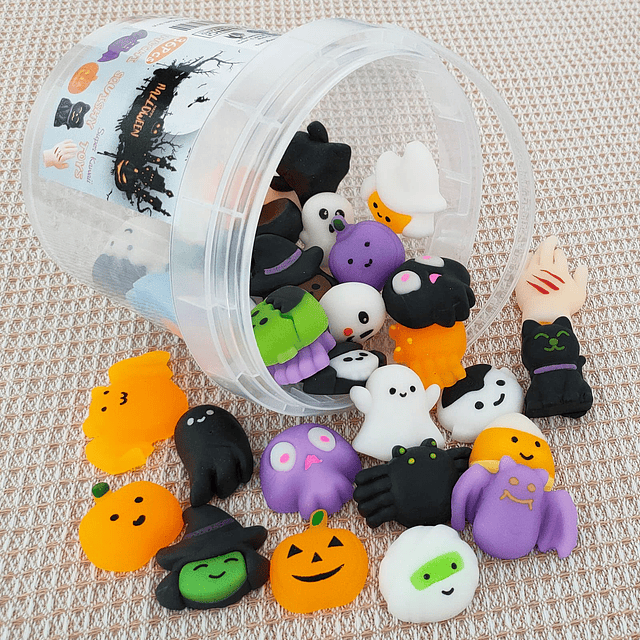 Squishy 36 piezas de juguetes blandos de Mochi de Halloween,