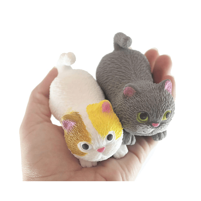 Squishy 2 cuentas elásticas trituradas para gatos rellenas d