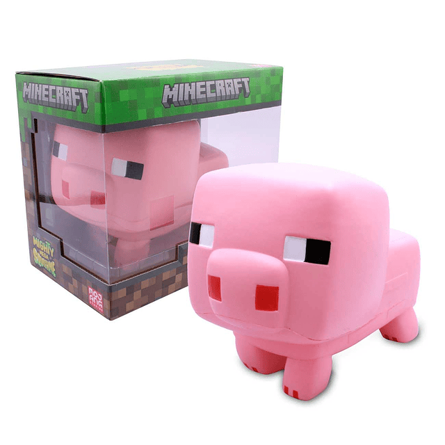 Squishy Minecraft Pig Mighty Mega SquishMe Perfecto para reg