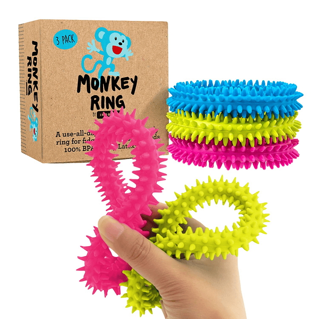 Squishy Anillos sensoriales con puntas de The Original Monke