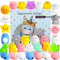 Squishy 30 piezas Squishies Mochi Toys, Mini Kawaii Squishy