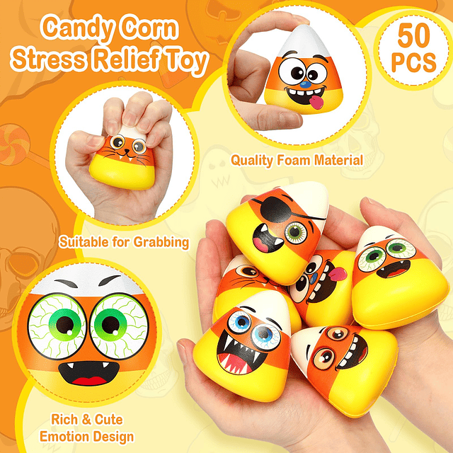 Squishy 50 piezas Mini Candy Corn Alivio del Estrés Fidget T