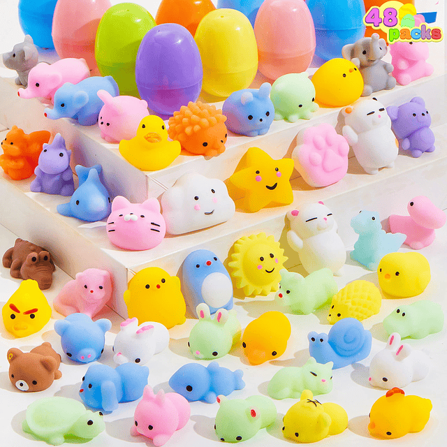 Squishy 48 piezas Mochi juguete blando huevos de Pascua prec