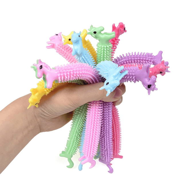 Squishy 10 juguetes de cuerdas elásticas de unicornio, jugue