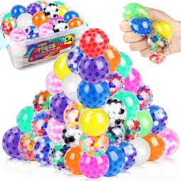 Squishy Paquete de 54 bolas antiestrés, bolas blandas para a