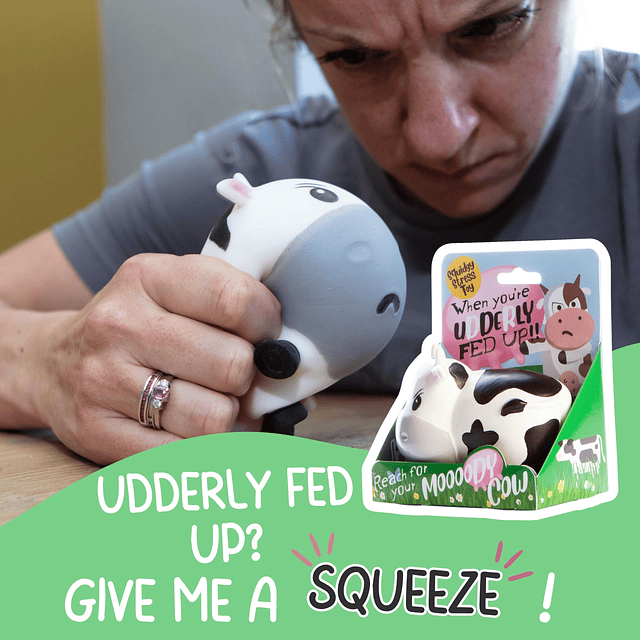 Squishy Moody Cow Juguete para aliviar el estrés Bolas de es