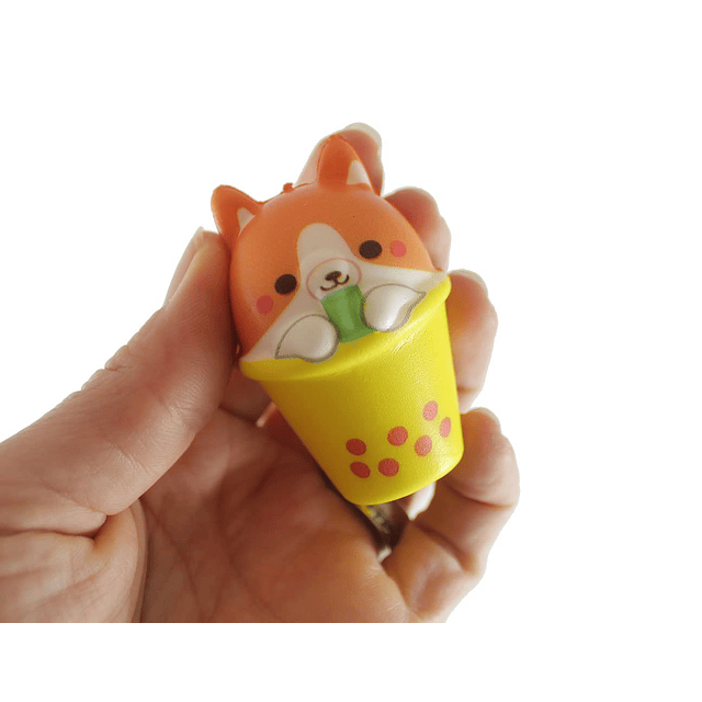 Squishy Juego de 6 mini animales bebiendo burbujas, lindos j