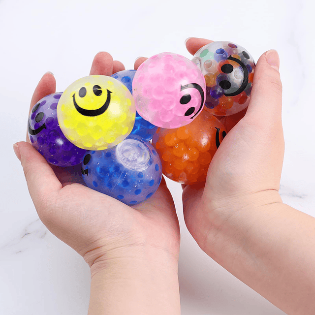 Squishy 16 piezas de juguetes de bolas de estrés, mini bolas