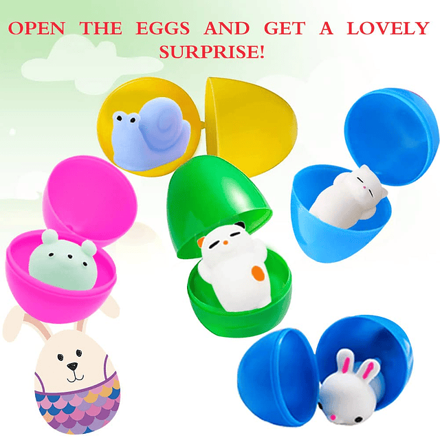 Squishy 24 piezas Mochi Squishy Toys, Mini Kawaii Animals Sq