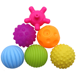 Squishy Paquete de 6 bolas sensoriales para niños, bolas de