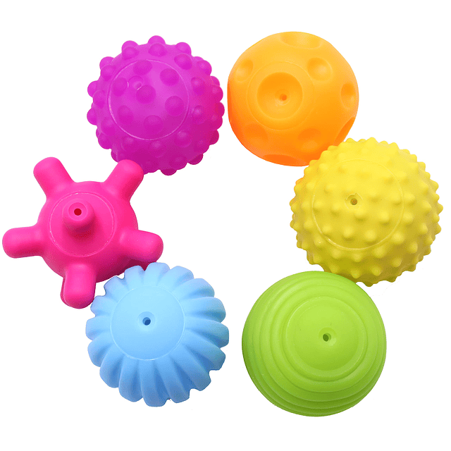 Squishy Paquete de 6 bolas sensoriales para niños, bolas de