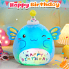 Squishy Almohada de felpa musical con luz de feliz cumpleaño