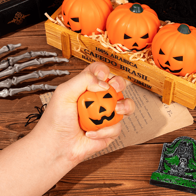 Squishy 7 piezas de calabazas artificiales de Halloween, dec