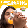 Squishy Juguetes blandos Funky Egg Splat Ball | Paquete de 4