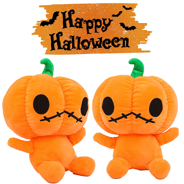 Squishy Lindo Cabeza de Calabaza de Halloween Juguete de Pel