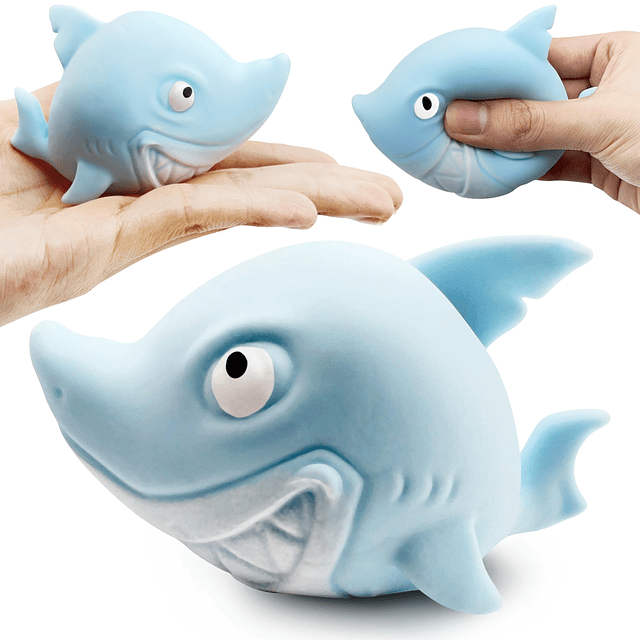 Squishy Shark Fidget Toy Stress Balls para niños 1 unidad Sh