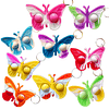 Squishy 20 piezas Rainbow Butterfly Mini Pop Silicona Bubble