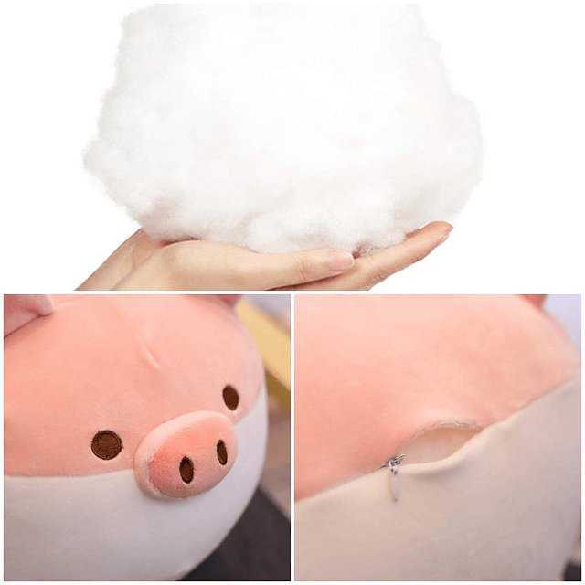 Squishy Almohada suave de peluche con diseño de cerdo gordo,