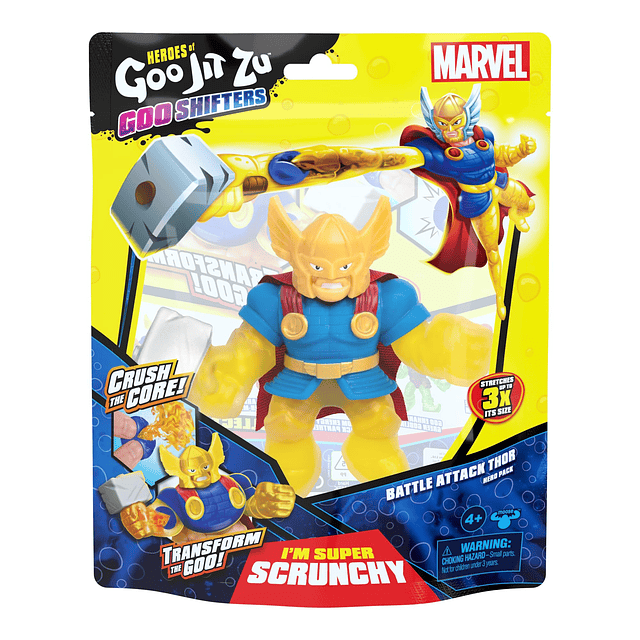 Squishy Goo Shifters Marvel Edition Elástico Hero Battle Att