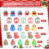 Squishy Paquete de 25 mini bolas navideñas para apretar, paq