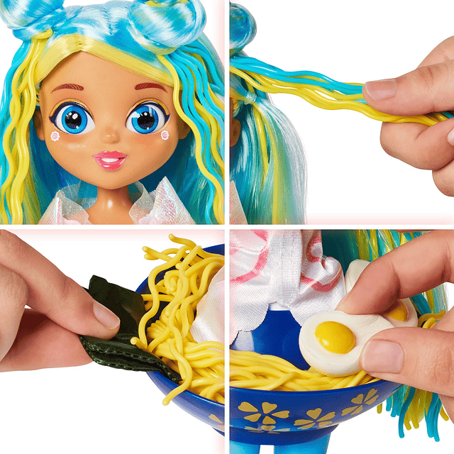 Squishy Fidgie Friends Ramen Dream, muñeca de moda, juguete