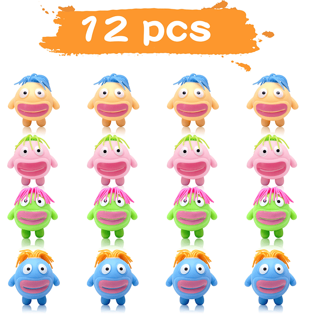 Squishy 12PCS Elástico Squishy Monster Bola para aliviar el