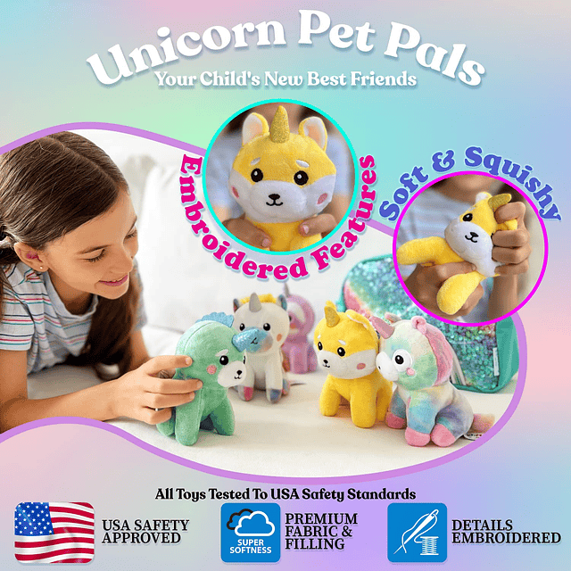 Squishy Unicornios Regalos para Niñas Animales de Peluche de