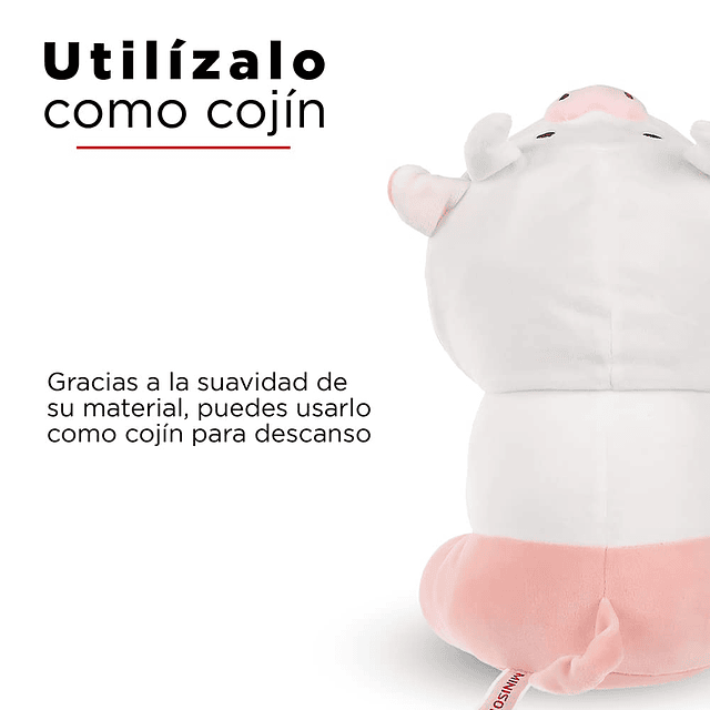 Squishy Almohada para el cuerpo de peluche de cerdo sentado