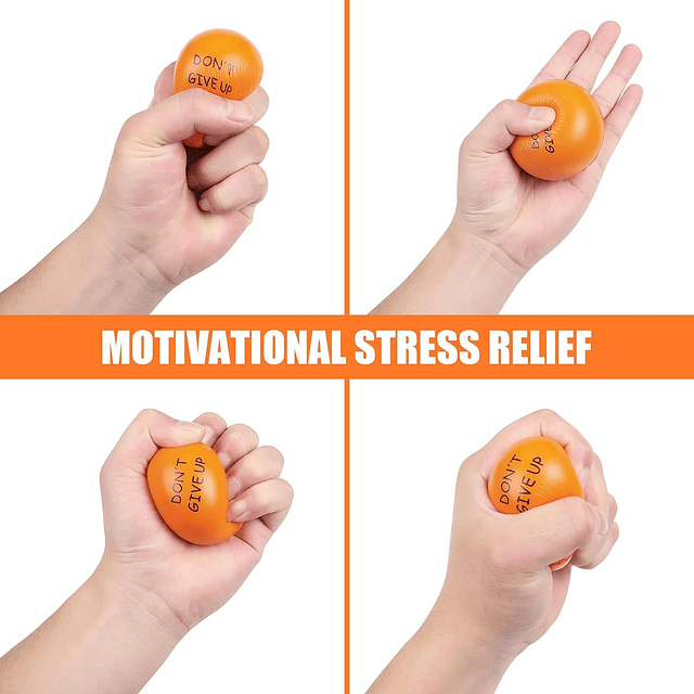 Squishy Bolas de estrés motivacionales paquete de 4 para niñ