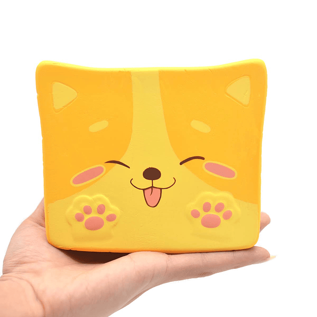 Squishy Squishy Shiba Inu Toast Squishies de crecimiento len