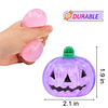 Squishy Paquete de 12 bolas de estrés de calabaza de Hallowe