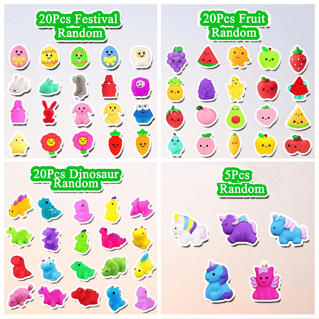 Squishy 130 juguetes Mochi Squishy, ​​mini Kawaii Squishies