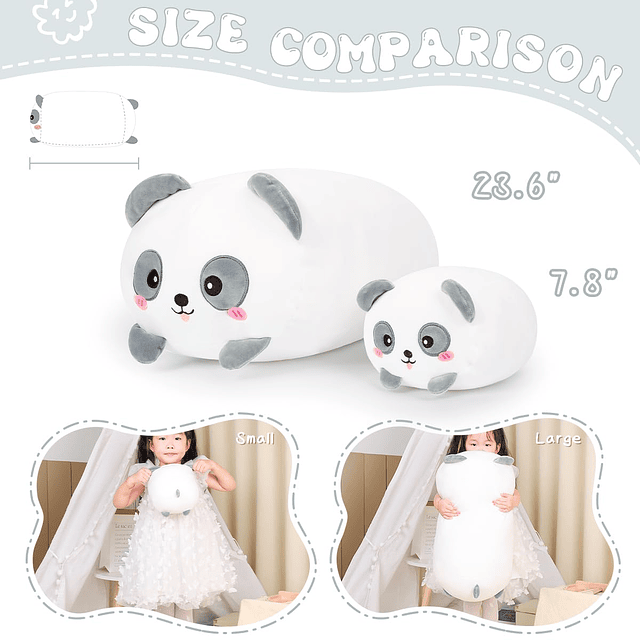 Squishy Almohada cilíndrica para el cuerpo con diseño de pan