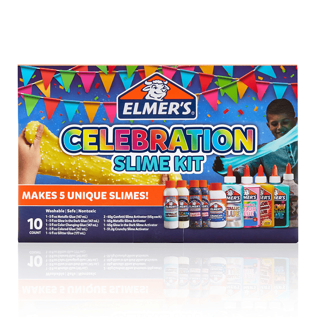 Squishy Celebration Slime Kit, suministros completos de limo