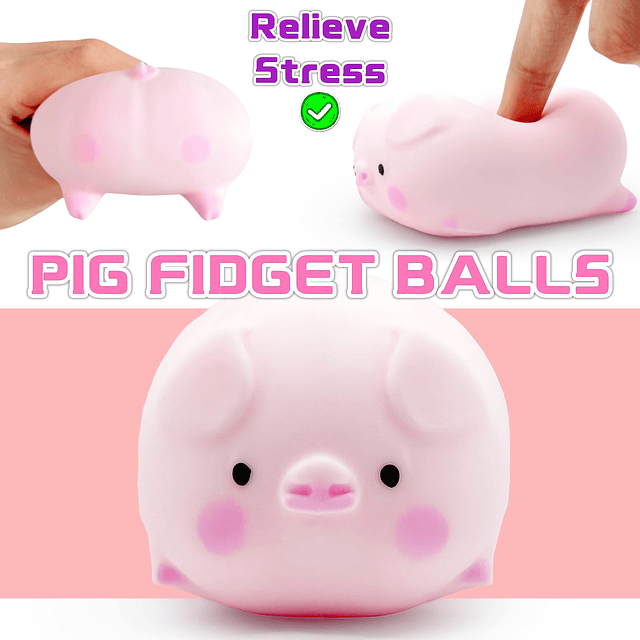 Squishy Squishy Pig Stress Balls para niños Splash Piggy Squ