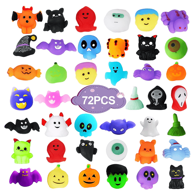 Squishy 72 piezas de regalos de fiesta de Halloween para niñ