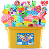 Squishy Paquete de 600 regalos de fiesta para niños de 8 a 1