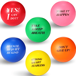 Squishy Bolas de estrés motivacionales Bolas coloridas para