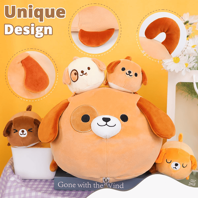 Squishy Almohada de Peluche para Perro, Animal de Peluche de