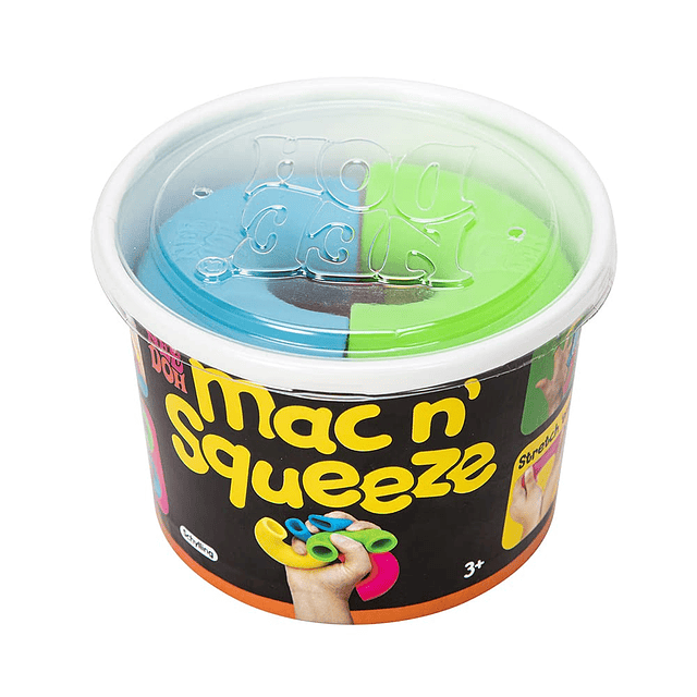 Squishy NeeDoh Mac 'N' Squeeze Juguete sensorial Fidget Colo